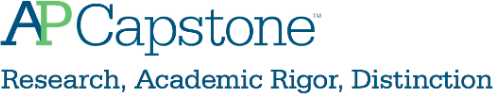 An image stating AP Capstone Research, Academic Rigor, Distinction